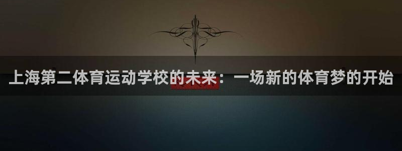 vsport体育官网下载软件：上海第二体育运动学校的未来：一